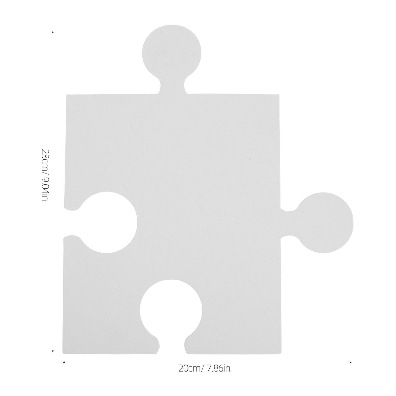 60 sztuk dużych białych pustyc – Puzzle Blank White recenzja i cena