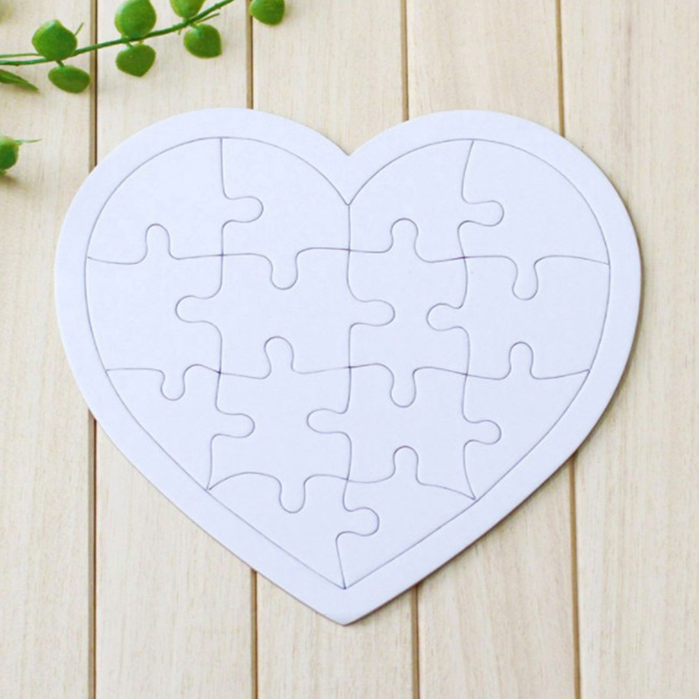 4 sztuki pustych puzzli dla dz – Puzzle Blank White recenzja i cena
